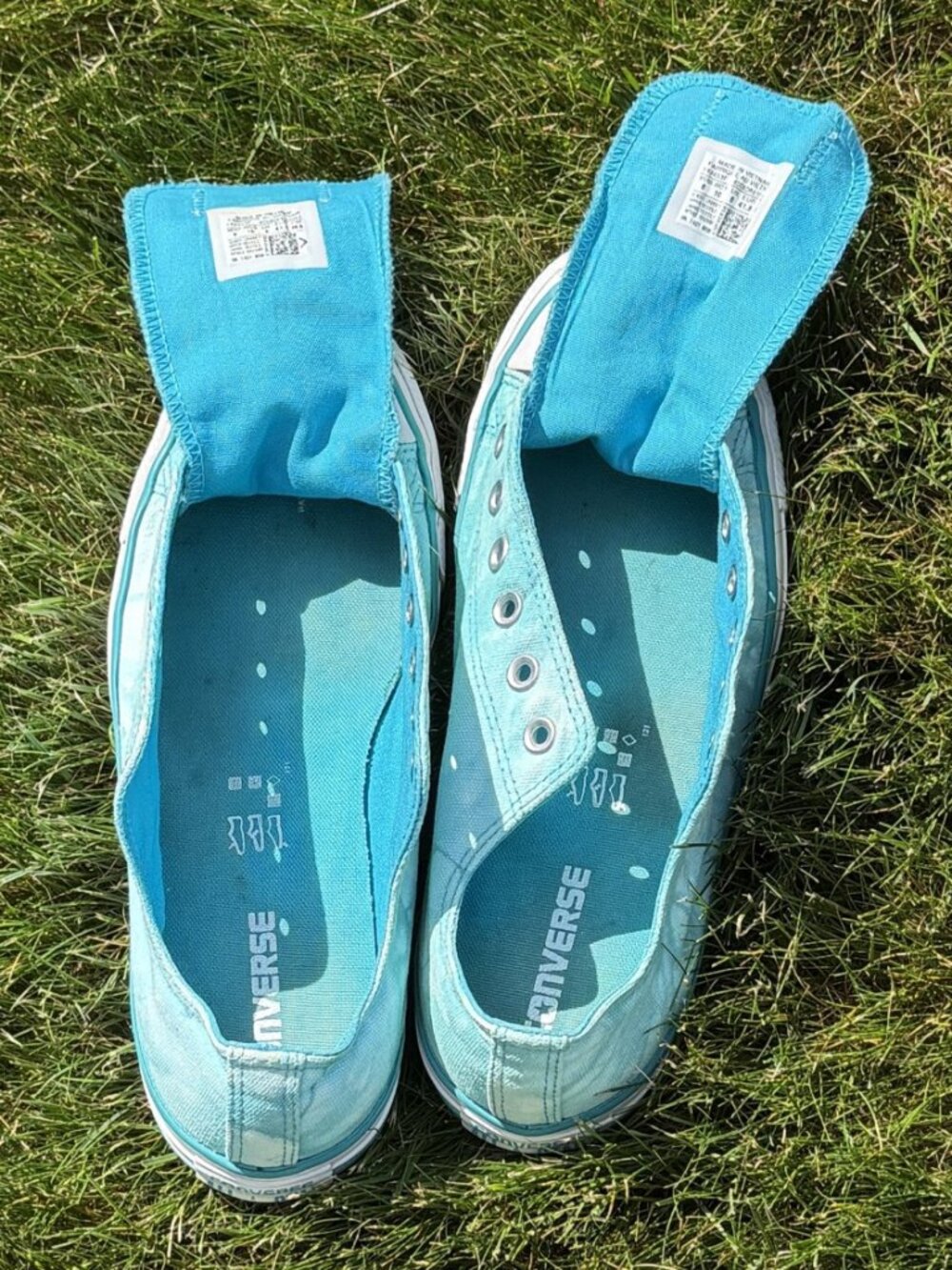 Converse Chuck Taylor All-Stars - Turquoise Tie-Dye - Low - size 10 women/8 men - Picture 3 of 8